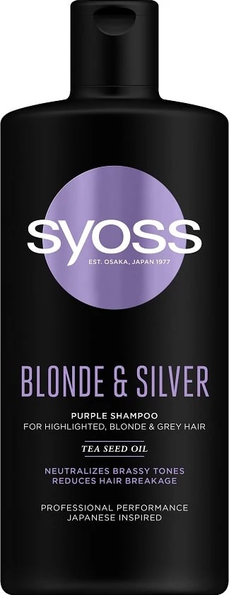 Shampon për femra Syoss Blonde & Silver Purple, 440ml