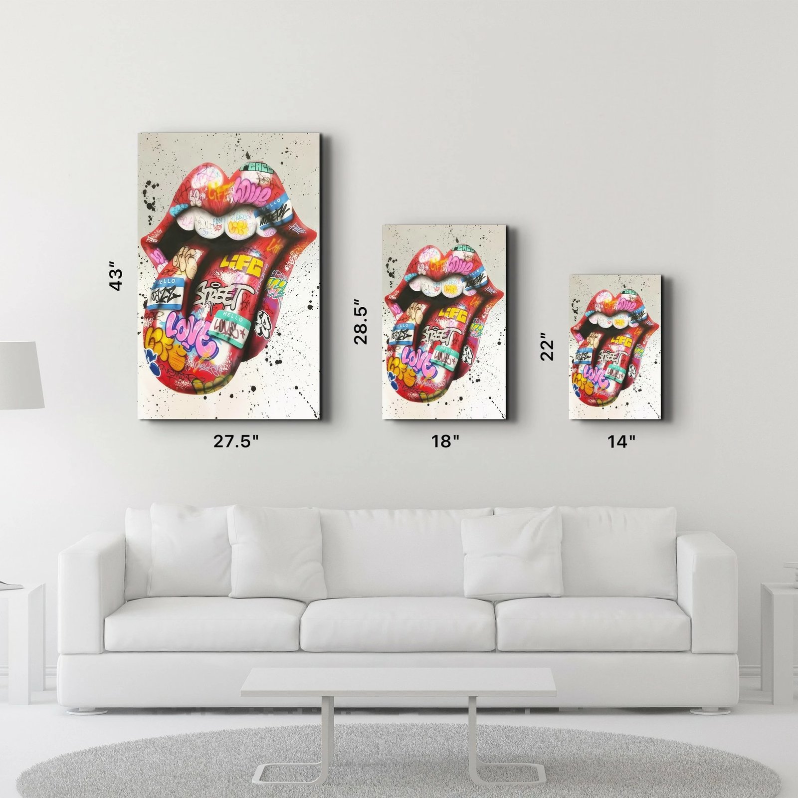 Pikturë dekorative prej xhami të temperuar, shumëngjyrëshe, SPR-1110, 46x72cm