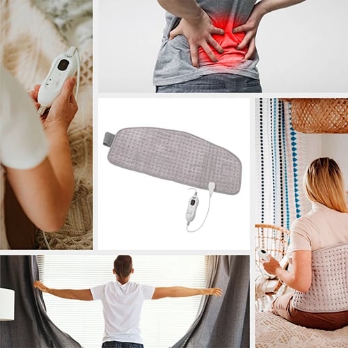 Rrip ngrohës për mesit, Adler AD 7437, 100W, 4 nivele temperature, fikje automatike 90 min, 32x72cm, Plug C, gri e çelët