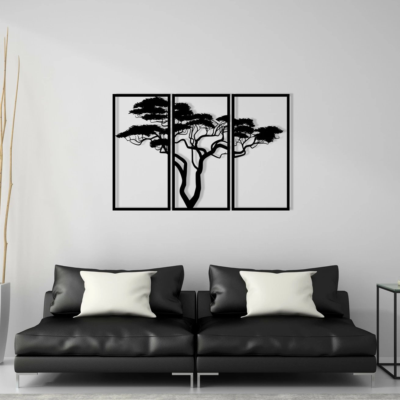 Aksesor dekorativ metalik për mur Wallity, Cınarci