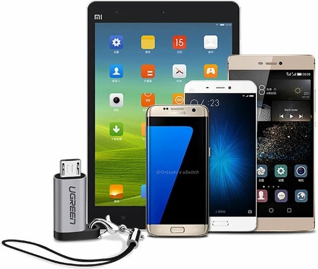 Adapter Ugreen USB Type C në micro USB 50590, Gri