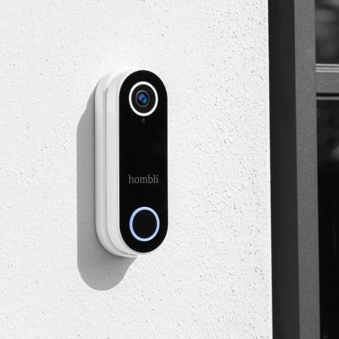 Zile e mençur Hombli, Smart Doorbell Pack, e zezë, e bardhë Zile e mençur Hombli, Smart Doorbell Pack, e zezë, e bardhë