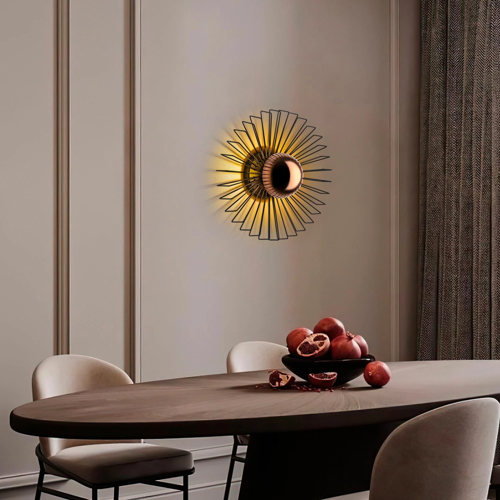 Llambë muri Opviq Kaya - 15230 - M, metalike, e zezë