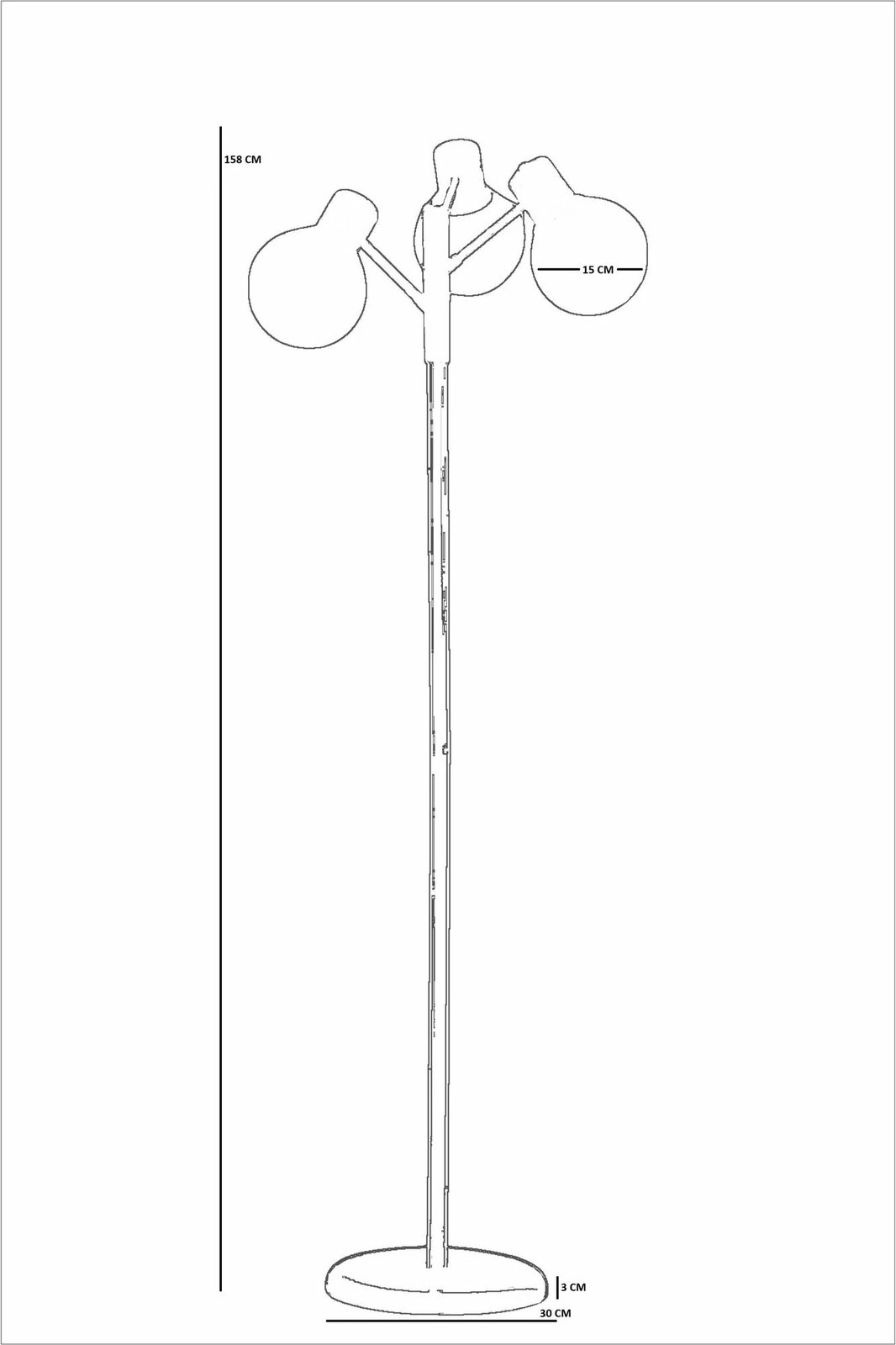 Llambë dyshemeje Opviq, ngjyrë mjaltë dhe ari, 8947-2