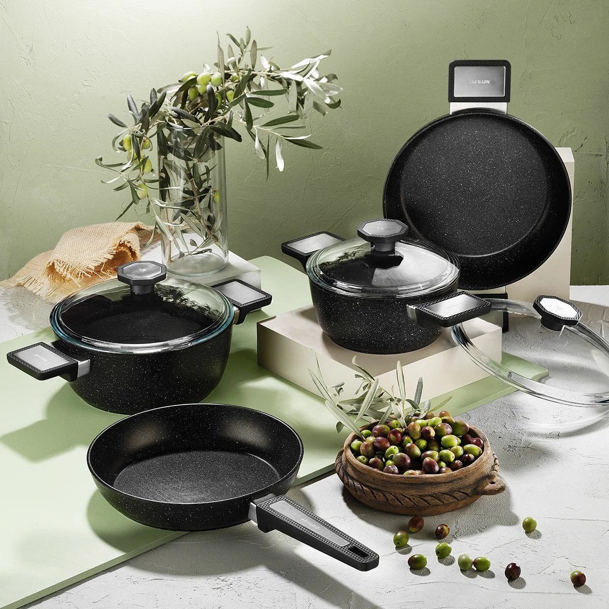 Set tenxheresh (7 copë), Hermia Concept, 55GTS000011