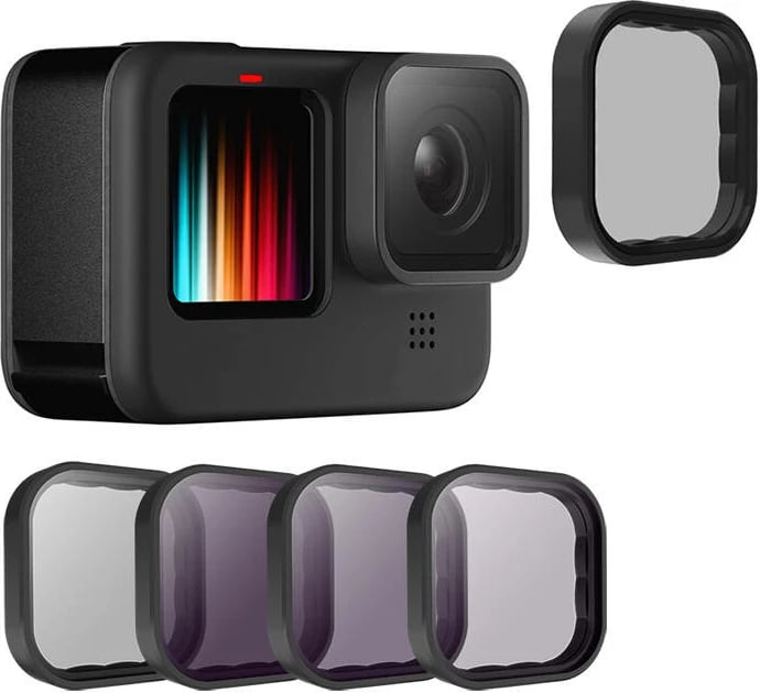 Set filtrash për lente Telesin GP-FLT-903 për GoPro Hero 9/10/11/12, CPL+ND8/16/32