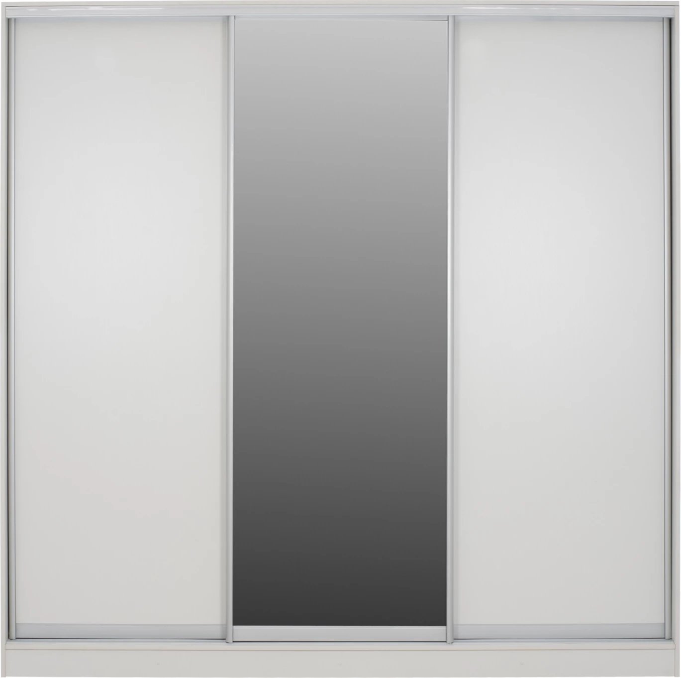 Dollap rrëshqitës me 3 dyer, ngjyrë e bardhë, FH2462.03, 240x60x240 cm