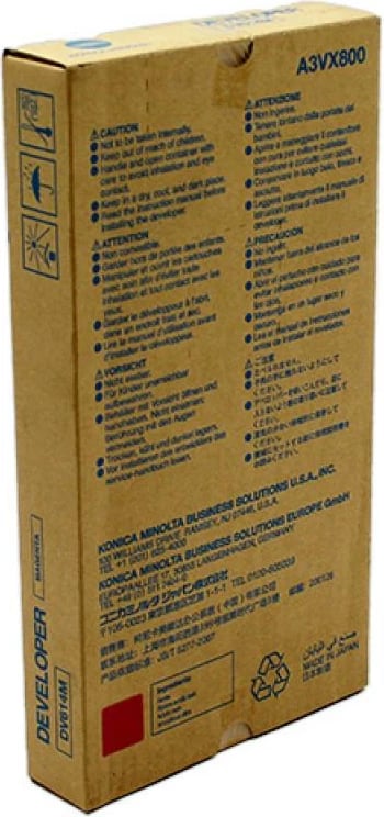 Developer, Konica Minolta, DV-614M A3VX800, magenta