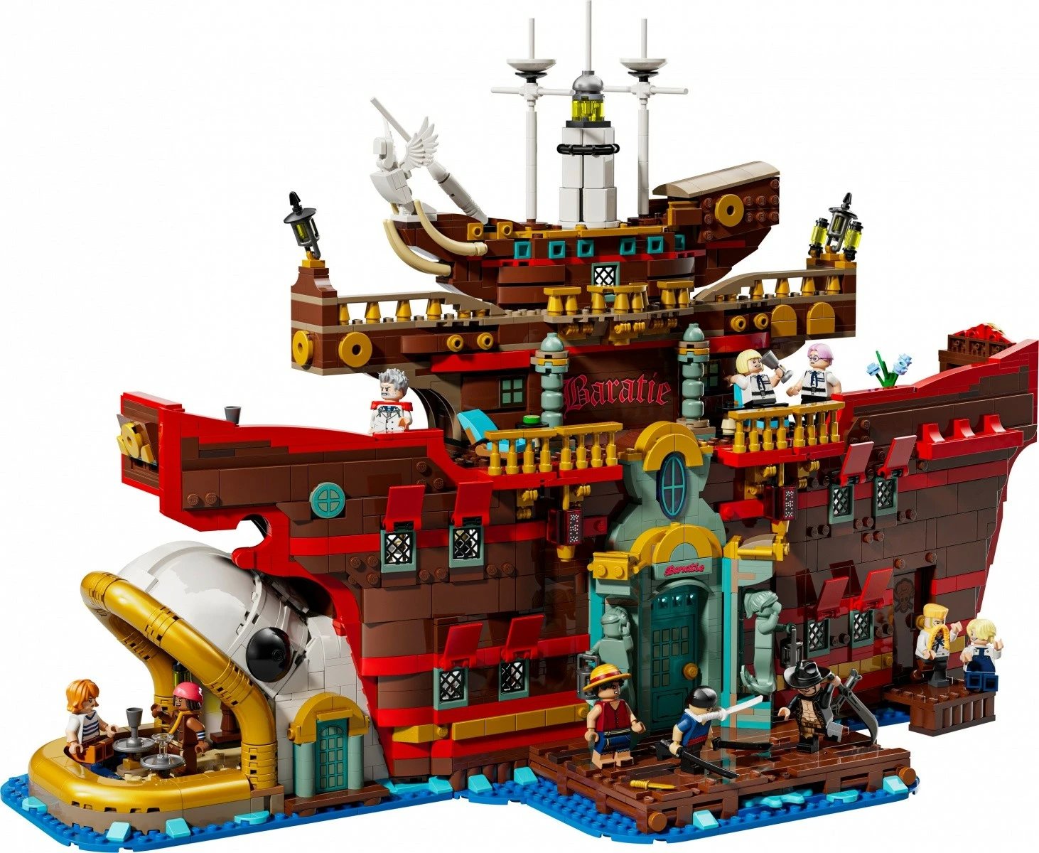 Set LEGO One Piece Floating Restaurant Baratie 75640, 3402 pjesë, për të rritur