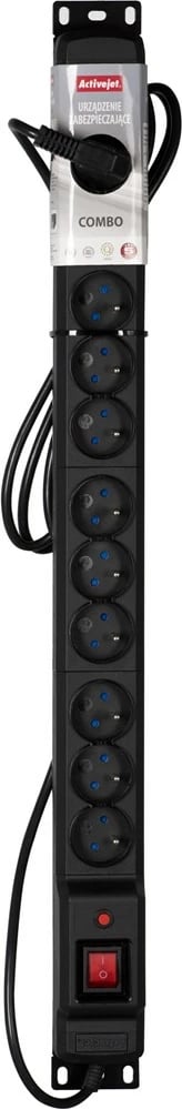 Kasë Activejet COMBO 12 socket 3m e zezë