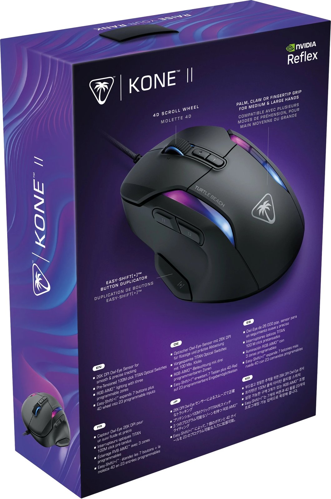 Maus Turtle Beach Kone II, 26000 DPI, i zi