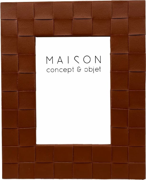 Kornizë foto PLEGA, polirezina, ngjyrë kafe, xham, 21.5x2x26.5cm