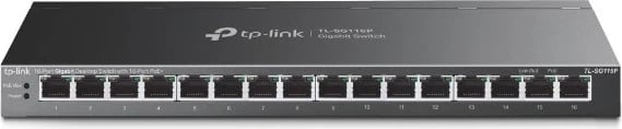 Switch Desktop Gigabit TP-Link me 16 Porta PoE+