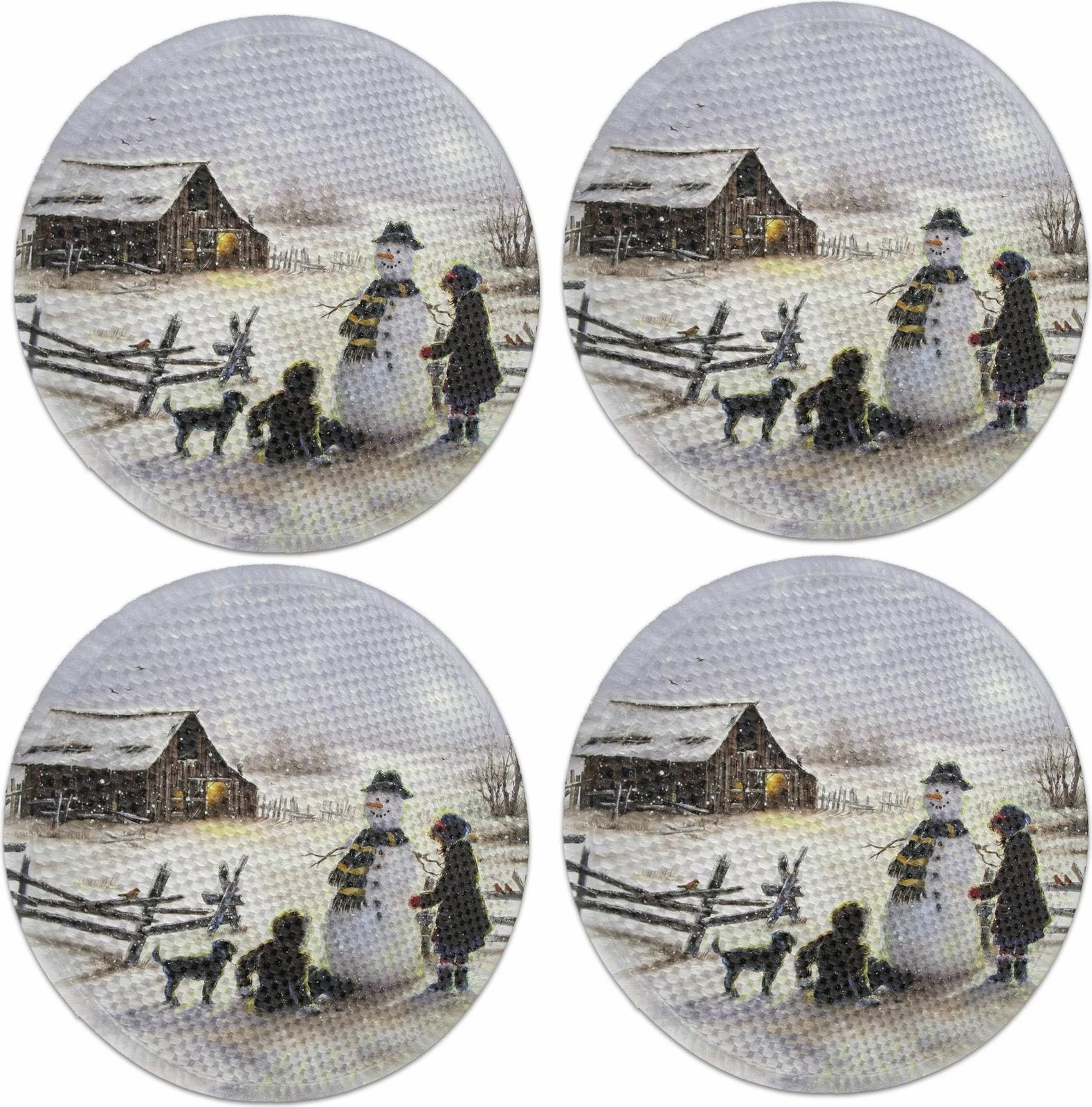 Set nënshtrues tavoline Hermia Concept, shumëngjyrësh, 3112Supla, 4 copë