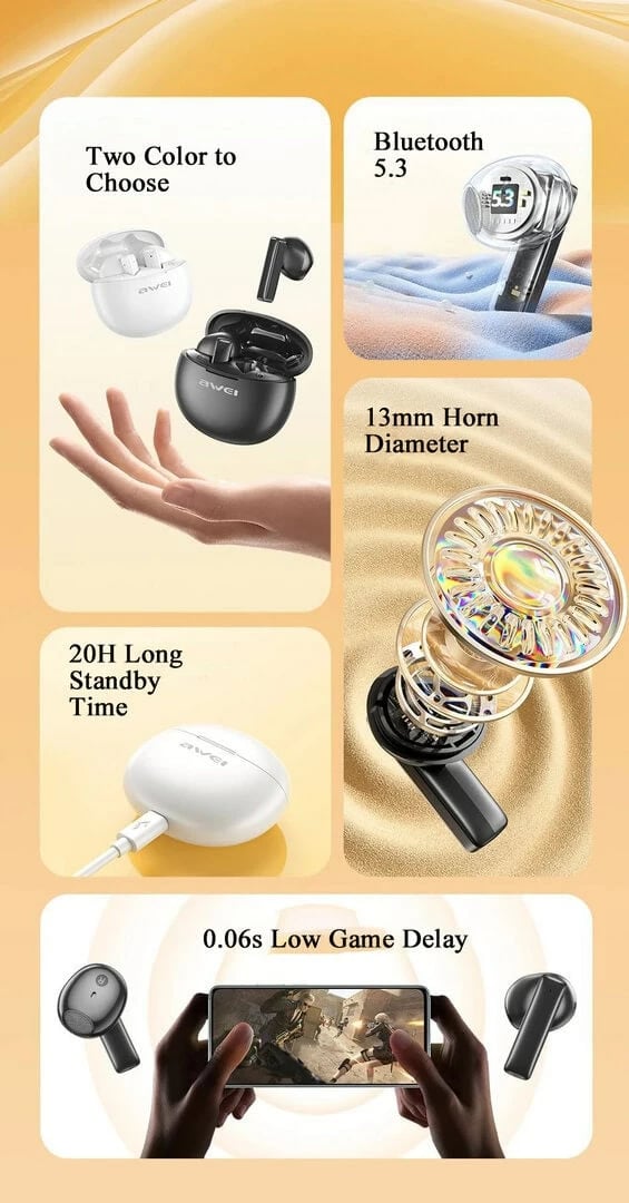 Kufje Me Bluetooth AWEI T87