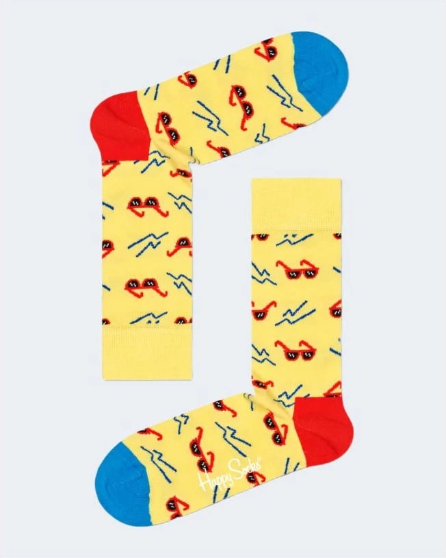 Çorape Happy Socks, femra, e verdhë