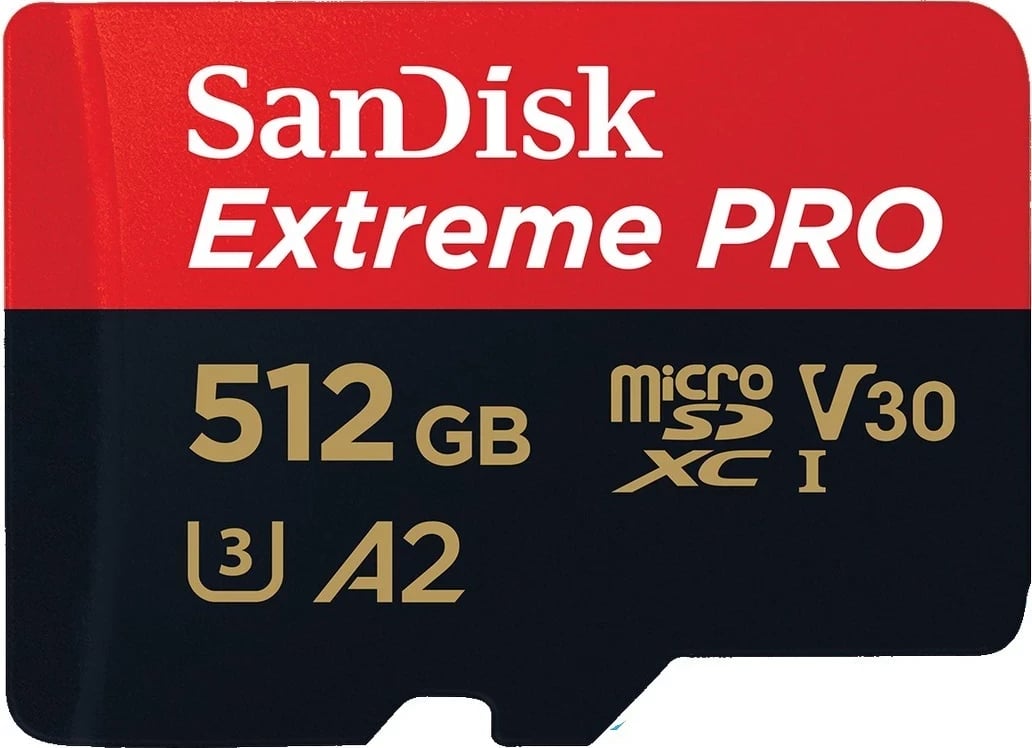 Kartë memorie microSDXC SanDisk, Extreme Pro,  V30 UHS-I U3, 512GB