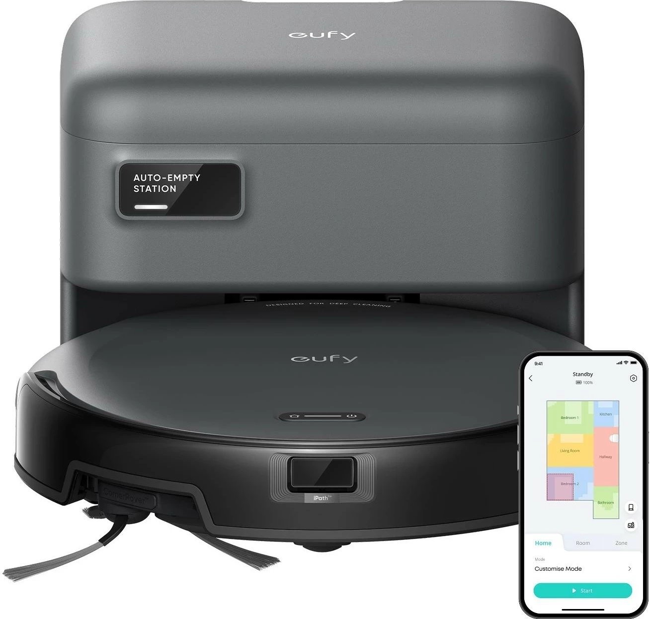 Robot fshesë Eufy C10, i zi