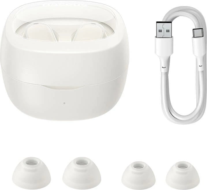 Kufje wireless Baseus Bowie WM02 OS, TWS, Bluetooth 5.3, të bardha