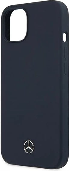 Mbështjellës Mercedes Silicone Line për iPhone 13 mini, 5.4", granat/navy