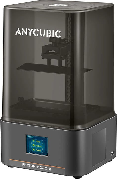Printer 3D Anycubic Photon Mono 4, LCD, 10K, Hapësirë pune 153.4x87x165 mm, E zezë