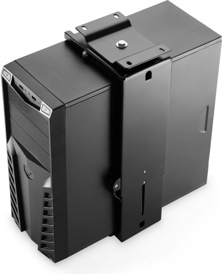 Mbajtës universal për kasë kompjuteri Digitus DA-90411, i zi, montim nën tavolinë