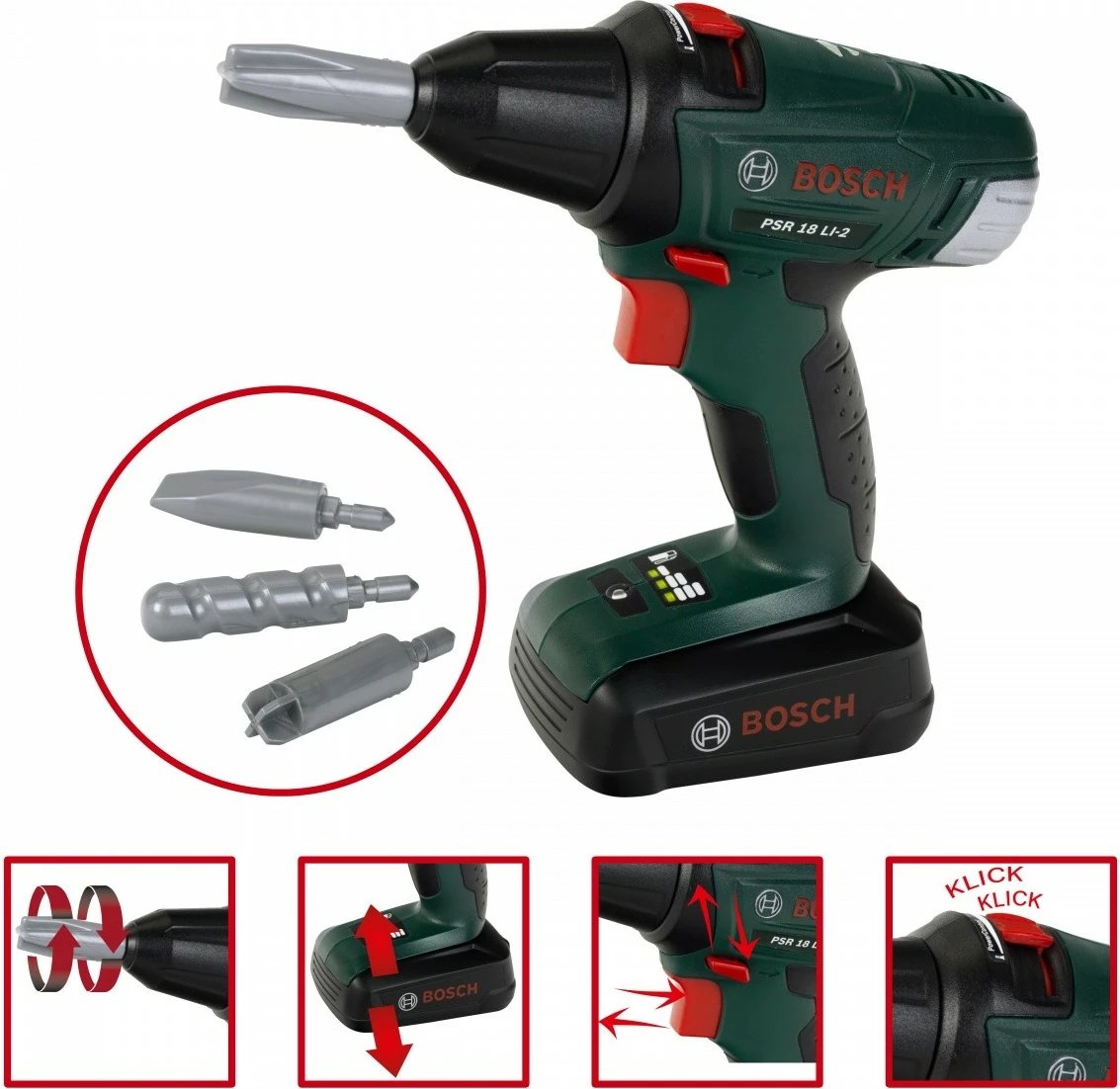 Tavolinë pune lodër për fëmijë Klein Bosch Workshop, 81 pjesë, shumëngjyrëshe