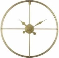 Orë muri Tempus, metalike, ngjyrë ari, 60x60x7cm