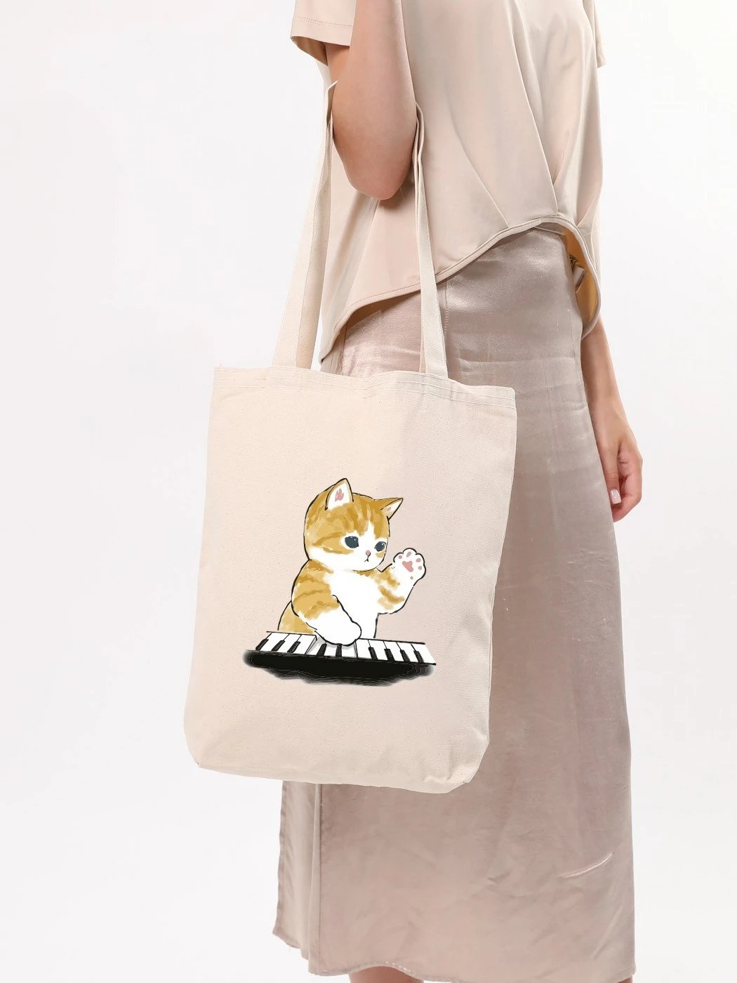 Qese tote Zoozie Bags, 1612, ngjyrë krem