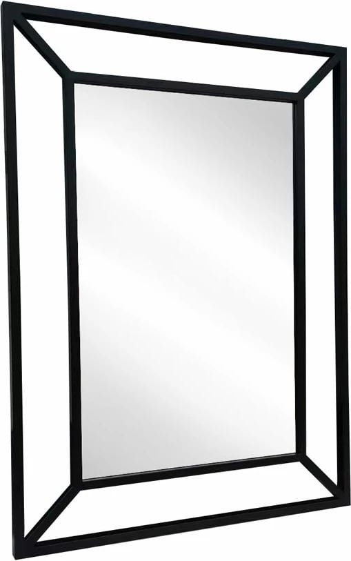 Pasqyrë varëse, ngjyrë e zezë, 80x110cm