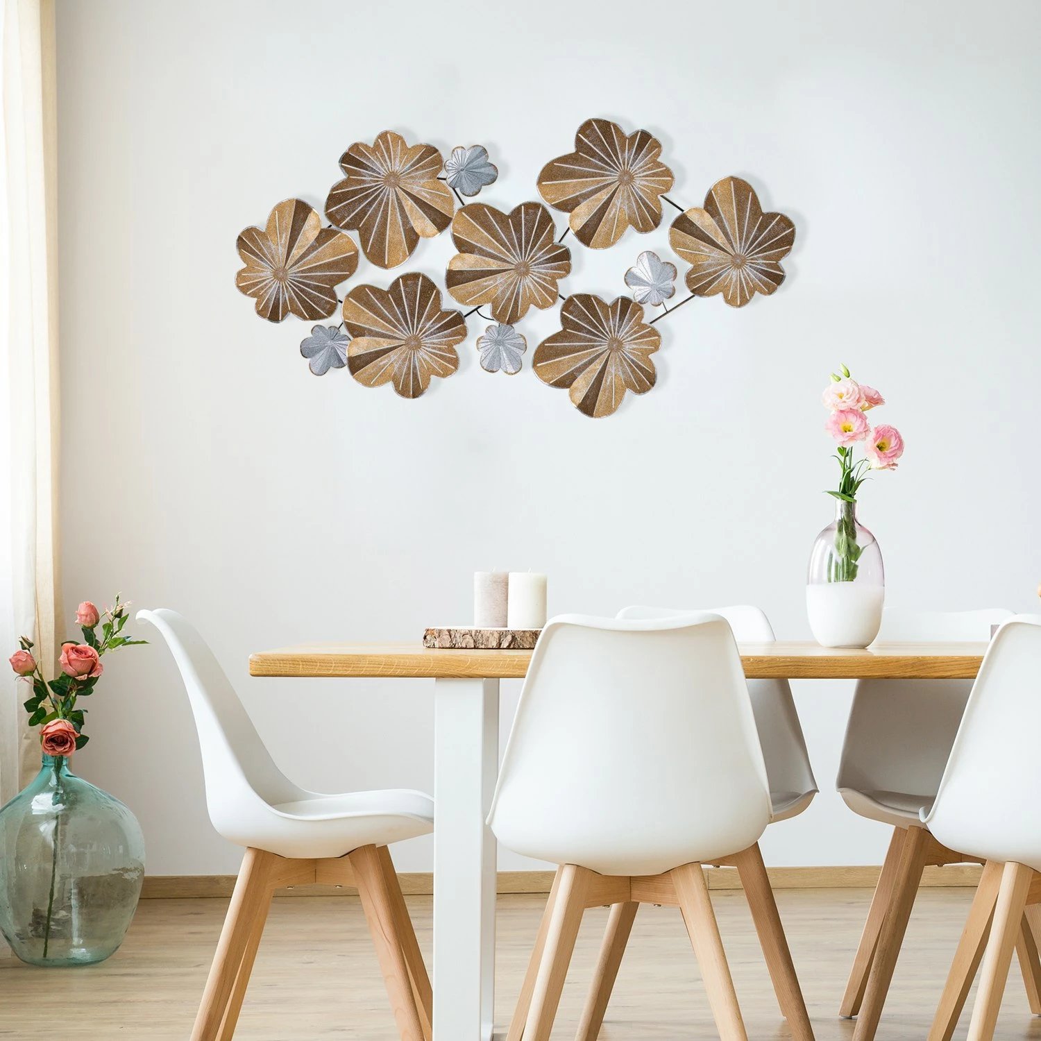 Aksesor dekorativ muri prej metali Wallity, Kadem 2, shumëngjyrësh, 125x14x61.5cm