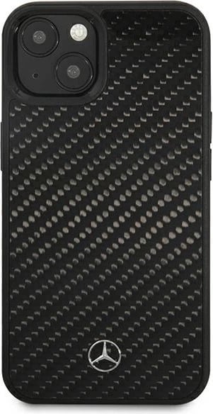 Mbështjellës Mercedes MEHCP13SRCABK për iPhone 13 mini 5.4", karbon, zi
