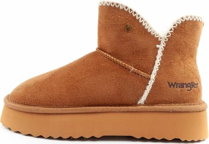Çizme të shkurta për femra Wrangler, kafe