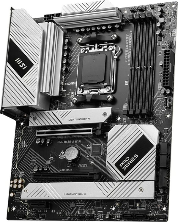 Pllakë amë MSI PRO B650-A WIFI, Socket AM5, DDR5, ATX, e zezë