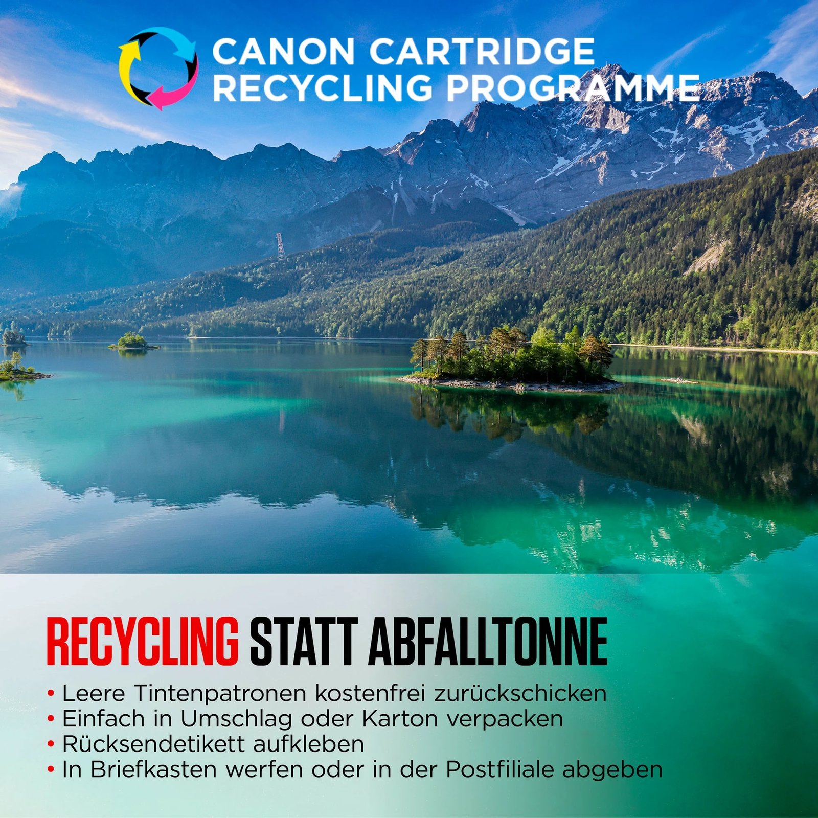 Toner Canon 2970B017, 2 copë, Foto pako vlerë, E zezë, Cyan, Magenta, E verdhë