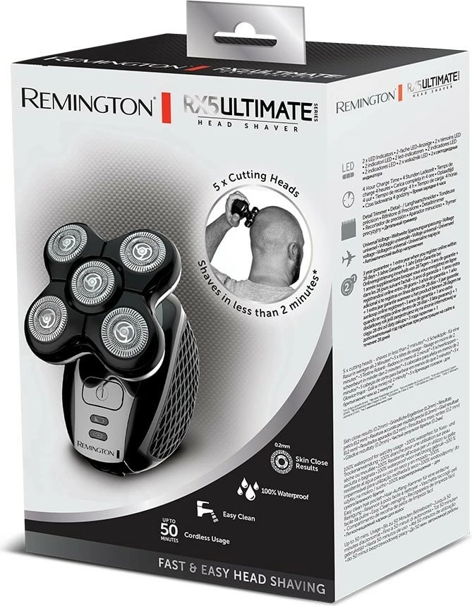 Makinë rroje Remington XR1500 RX5 Ultimate, për meshkuj, E zezë Makinë rroje Remington XR1500 RX5 Ultimate, për meshkuj, E zezë