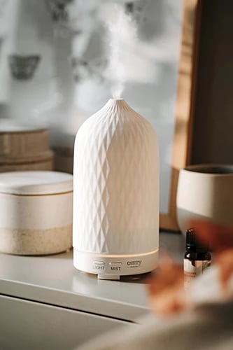 Difuzer arome ultrasonik, Camry, CR 7970, 100 ml, dritë ambienti, i bardhë