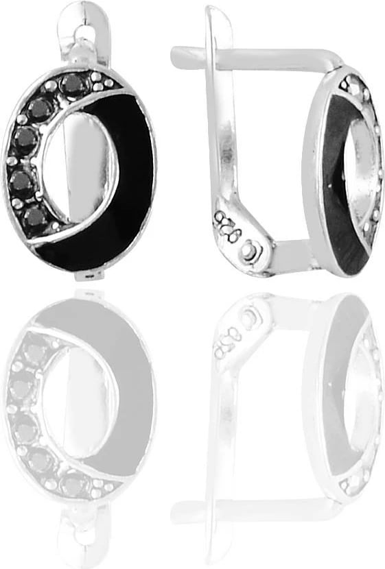 Vathë argjendi Jumeon, ngjyrë e zezë dhe argjend, 11177SIYAH