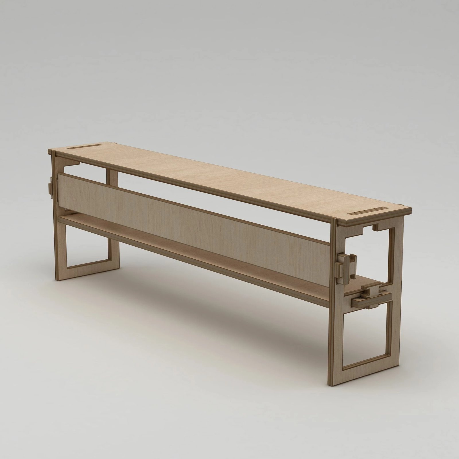 Komodë TV Skye Decor, Linea, dru natyral