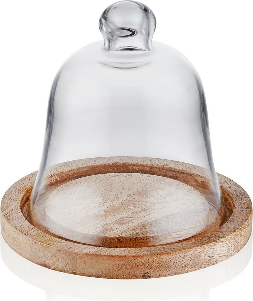 Pjatë për servirje torte Hermia, CAM0391, transparente, 15x16x16cm