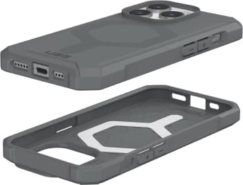 Mbështjellës UAG Essential Armor MagSafe për iPhone 15 Pro, argjendtë
