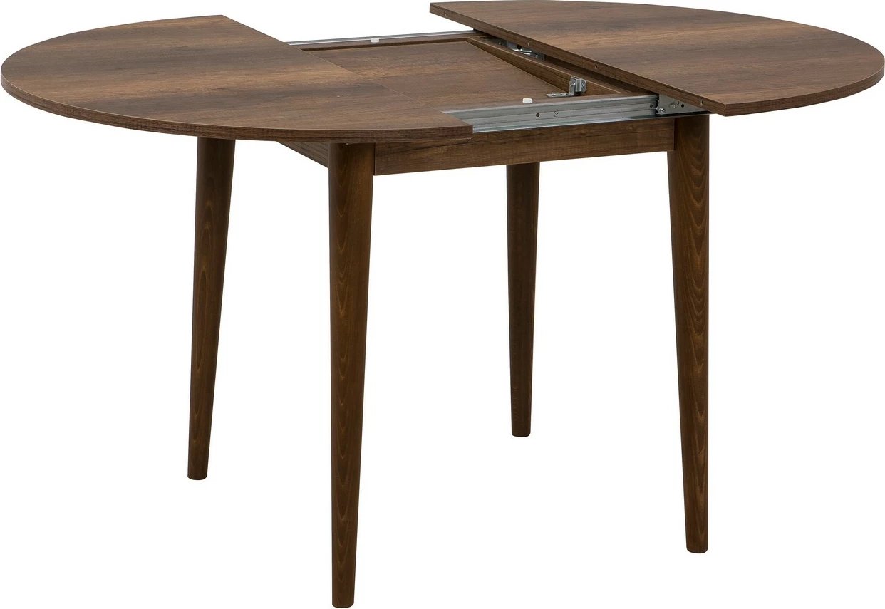 Set tavoline me karrige për ngrënie, zgjatues, 3 pjesë, Skye Decor Vina 0701, ngjyrë arre, gri