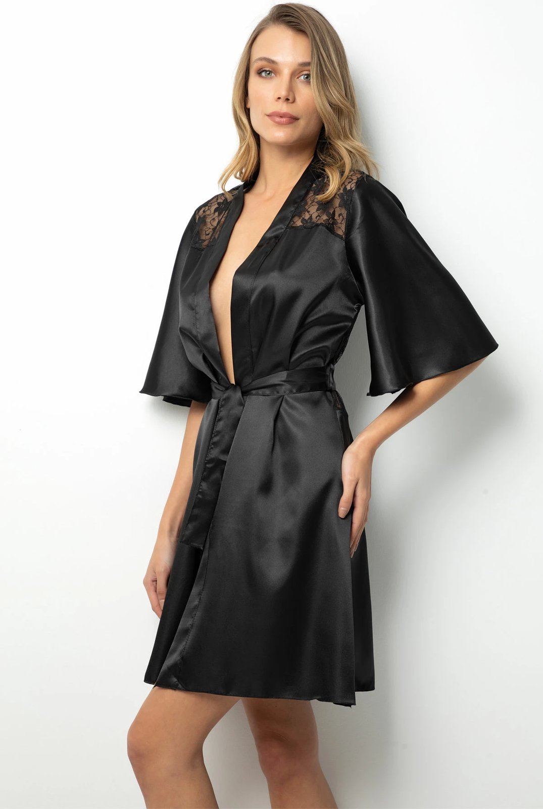 Rrobë mëngjesi Jumeon, e zezë, 002-000914