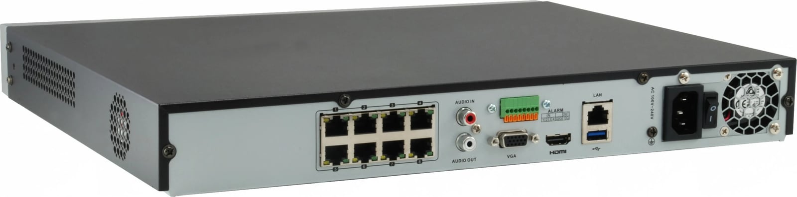 NVR LevelOne GEMINI 8-Channel PoE, 8 PoE Outputs, H.265, 8 kanale, 3840 x 2160 pixels