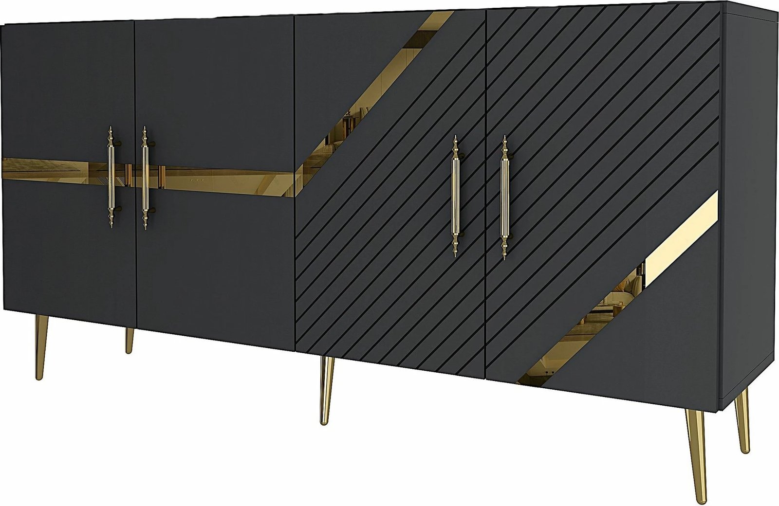 Konsol Skye Decor, Fuga KB150, antracit, ari