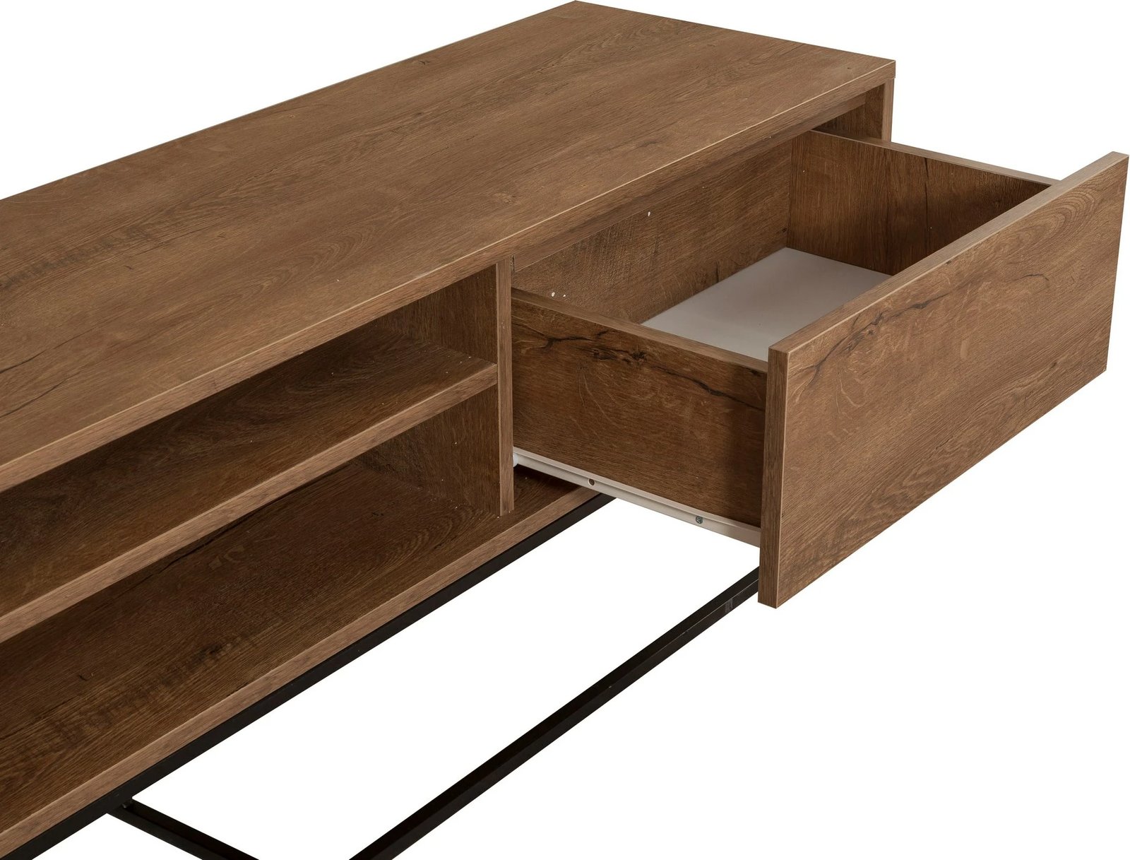 Set mobiljesh për dhomë dite, Laxus Takım 9, ngjyrë arre dhe e zezë