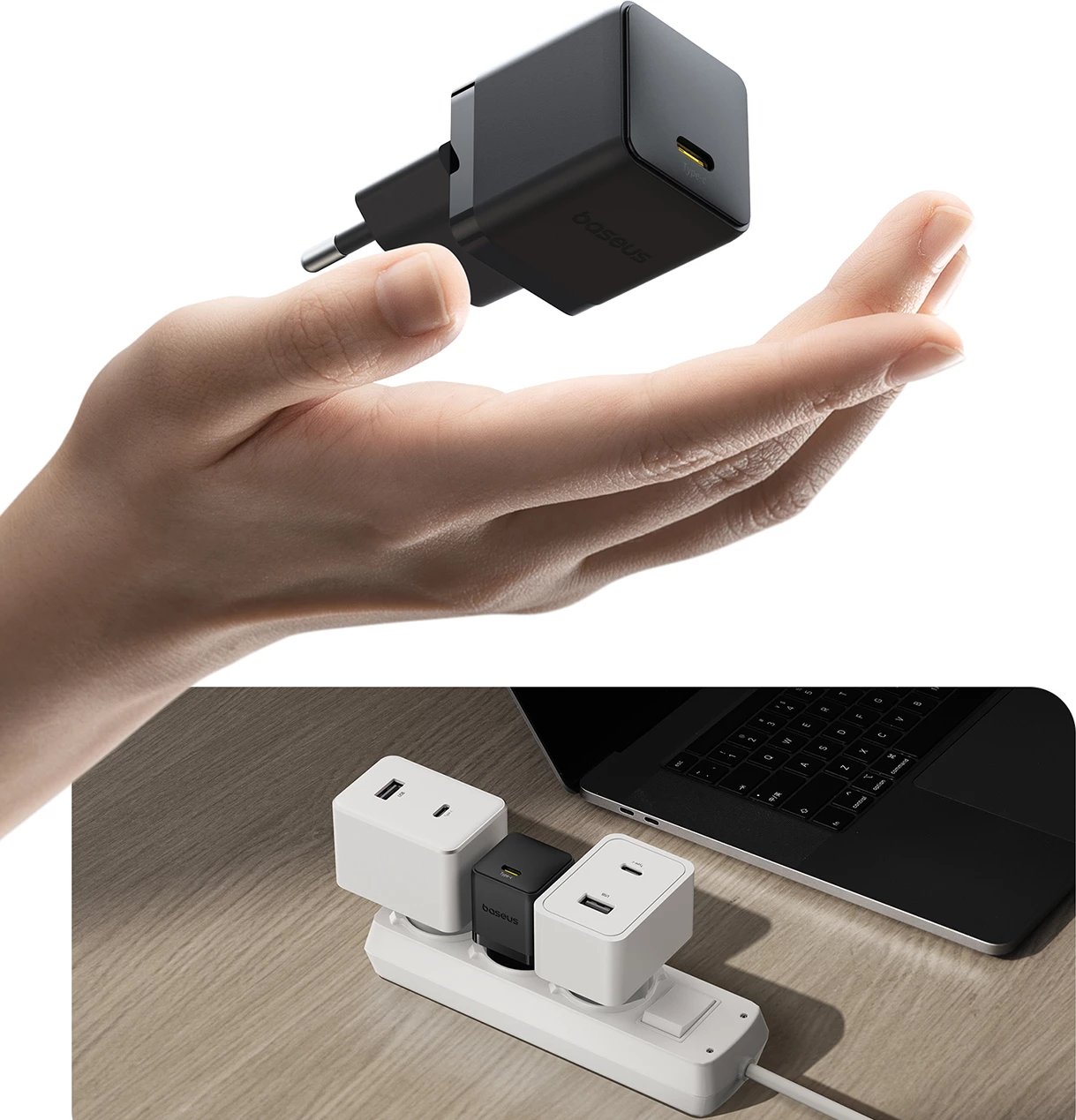 Karikues muri Baseus Palm 20W, USB-C, i zi
