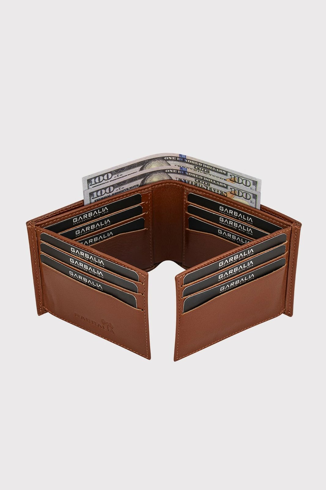 Mbajtës kartelash prej lëkure, ngjyrë tan, Zoozie Bags, Porto v2