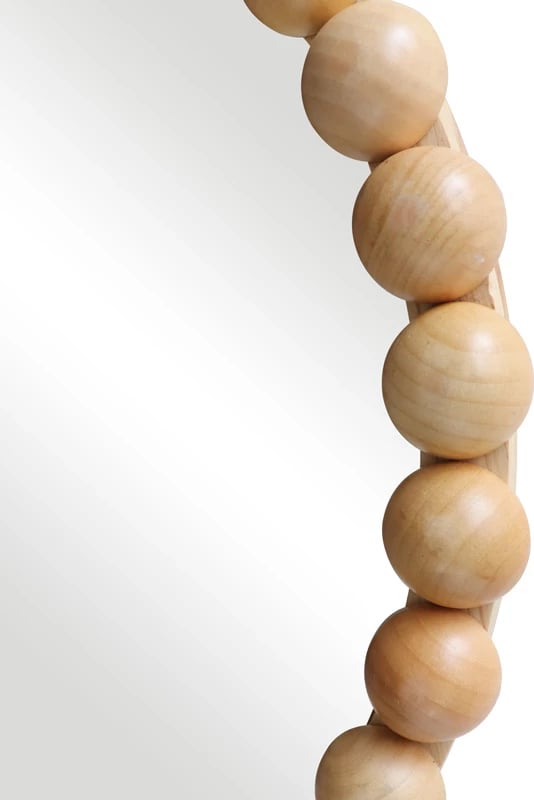 Pasqyrë muri Specio, dru natyral, Φ60x4.5cm