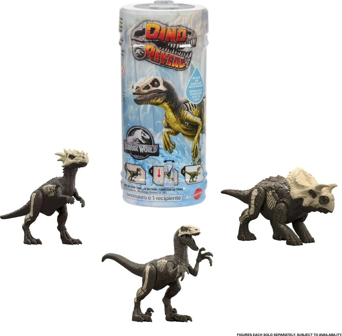 Figurinë aksioni Jurassic World Dino Reveal, Mattel JDC52, plastikë, shumëngjyrëshe, 1 copë